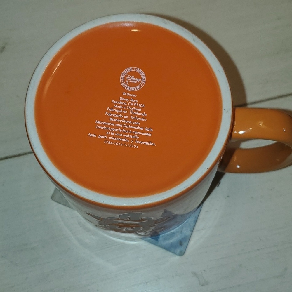 Vintage Disney Pluto Dog Character Coffee Mug Large 16oz Coffee Tea Orange - Picture 4 of 5